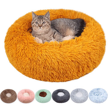 Donut Cat Dog Soft Lave Red redondo de mascotas